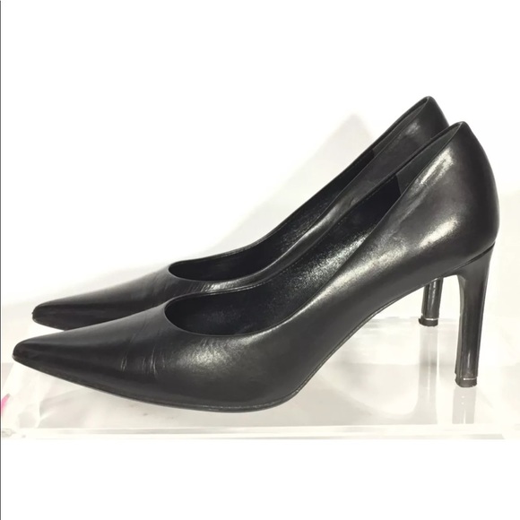 HELMUT Lang Metal Accent Stiletto Heels 36 5.5/6 - Picture 3 of 8